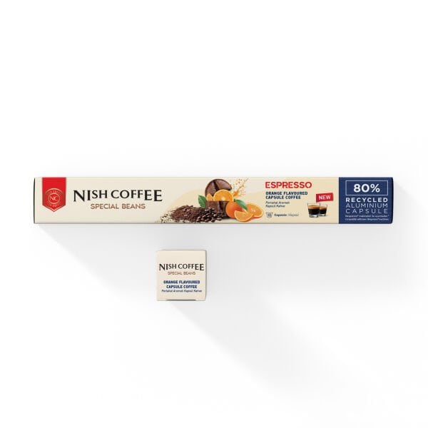 Nish Coffee Portakal Aromalı Kapsül Kahve - 10 Adet