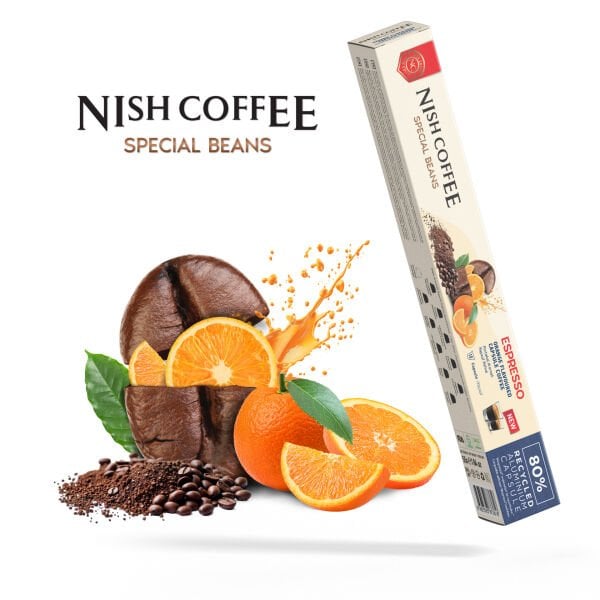Nish Coffee Portakal Aromalı Kapsül Kahve - 10 Adet