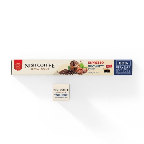 Nish Coffee Fındık Aromalı Kapsül Kahve - 10 Adet
