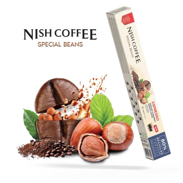 Nish Coffee Fındık Aromalı Kapsül Kahve - 10 Adet