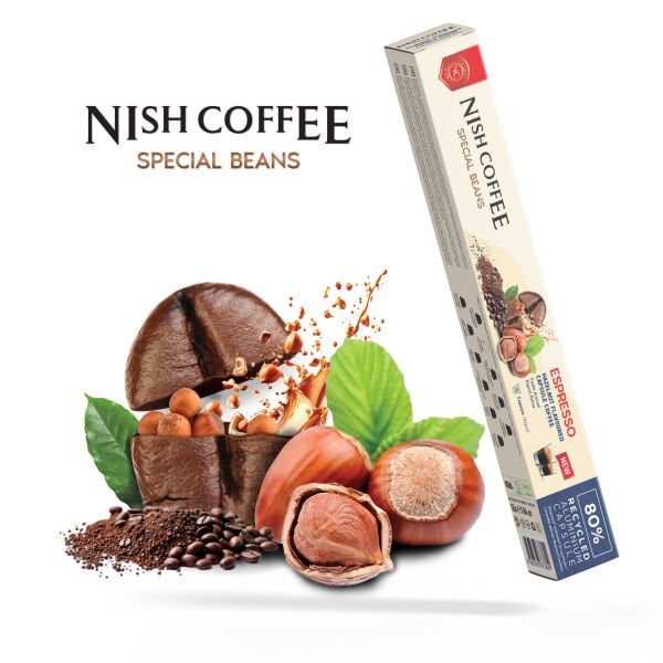 Nish Coffee Fındık Aromalı Kapsül Kahve - 10 Adet