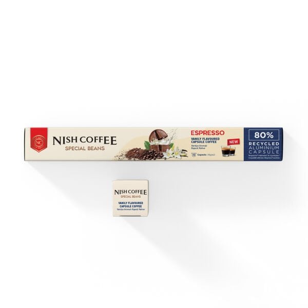 Nish Coffee Vanilya Aromalı Kapsül Kahve - 10 Adet
