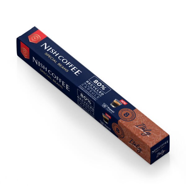 Nish Coffee Nespresso Uyumlu Kapsül Kahve 10'lu Set (5xItaly, 5xRisteretto)- 100 Adet