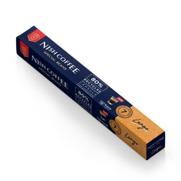 Nish Coffee Kapsül Kahve 6 Lungo 3'lü Set (Nespresso Uyumlu)-30 Adet