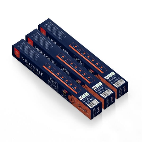 Nish Coffee Kapsül Kahve 4 Smooth 3'lü Set (Nespresso Uyumlu)-30 Adet