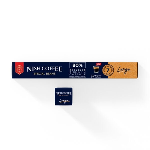 Nish Coffee Kapsül Kahve 6 Lungo (Nespresso Uyumlu)-10 Adet