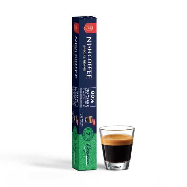 Nish Coffee Kapsül Kahve 8 Organic (Nespresso Uyumlu)-10 Adet