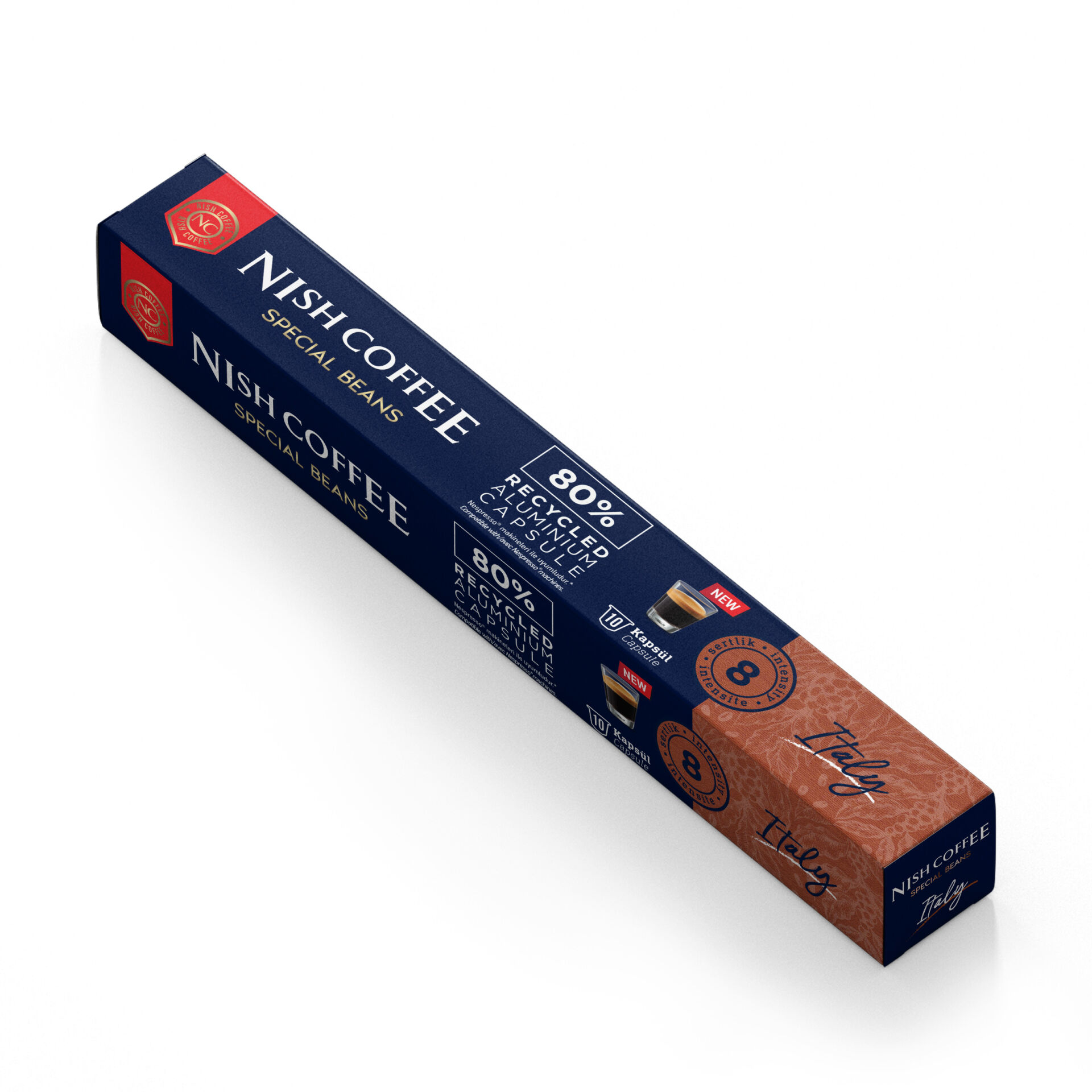 Nish Coffee Kapsül Kahve 7 Italy (Nespresso Uyumlu)-10 Adet