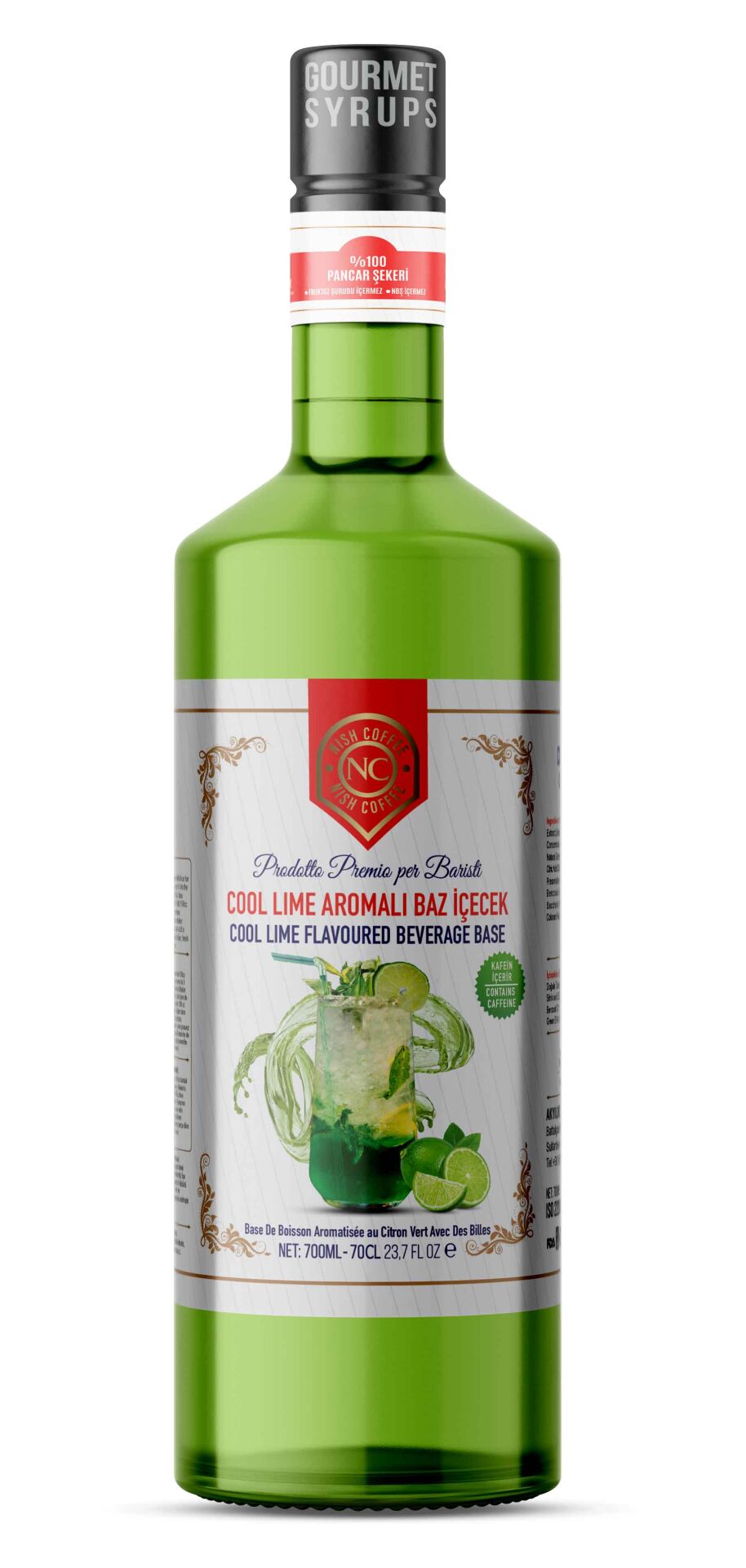 Nish Cool Lime Aromalı Baz İçecek 700 ML - Pet Şişe