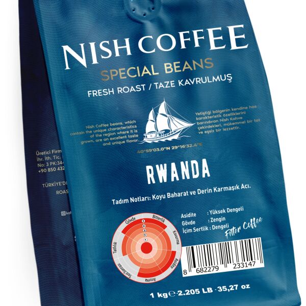 Nish Filtre Kahve Rwanda 1 Kg