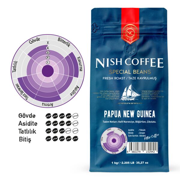 Nish Filtre Kahve Papua Yeni Gine 1 Kg