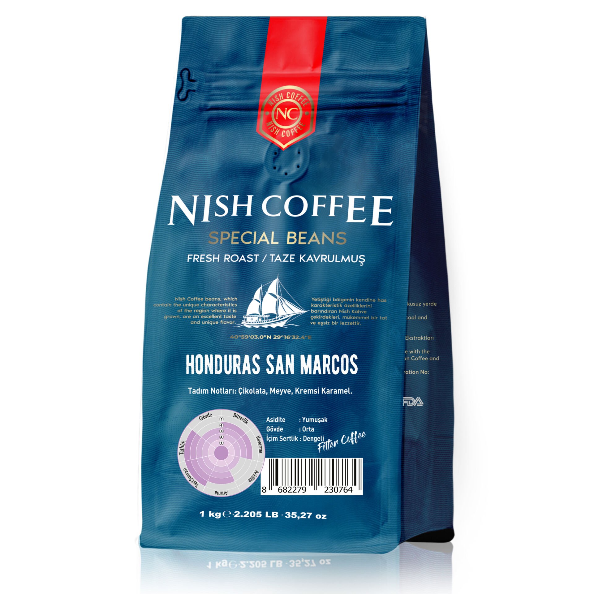 Nish Filtre Kahve Honduras San Marcos 1 Kg