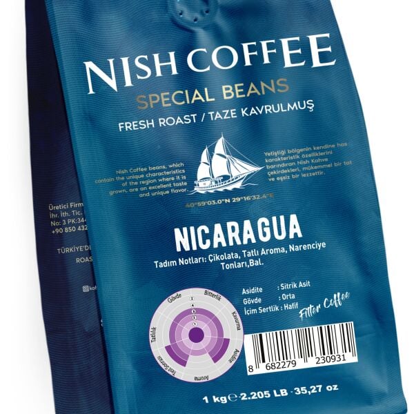 Nish Filtre Kahve Nicaragua 1 Kg