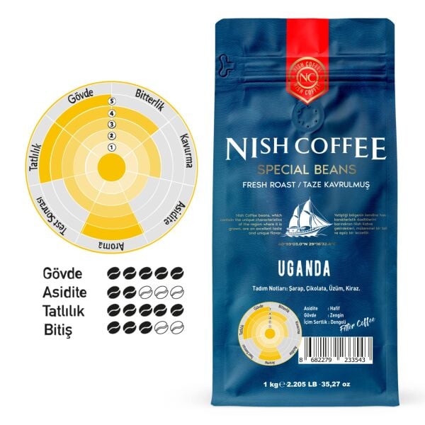 Nish Filtre Kahve Uganda Bugisu 1 Kg