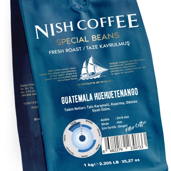 Nish Filtre Kahve Guatemala Huehuetenango 1 Kg