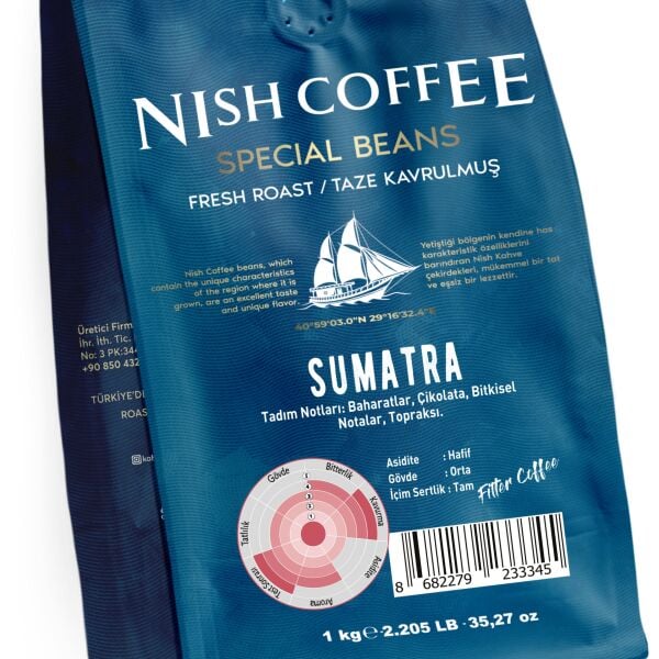 Nish Filtre Kahve Sumatra 1 Kg